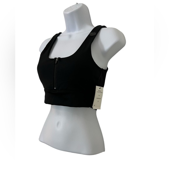 NWT Cotton On Body Ultimate Front Zip Vestlette Black Sports Bra - Picture 4 of 10